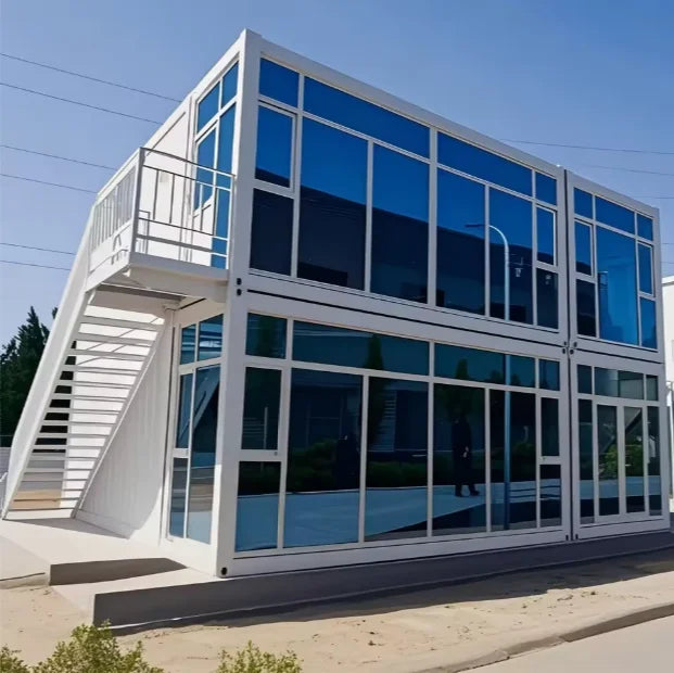 Modular Micro Office Houses Detachable Steel Container Cabins Prefabricated Mobile Living Sites for Emergency Rescue customized