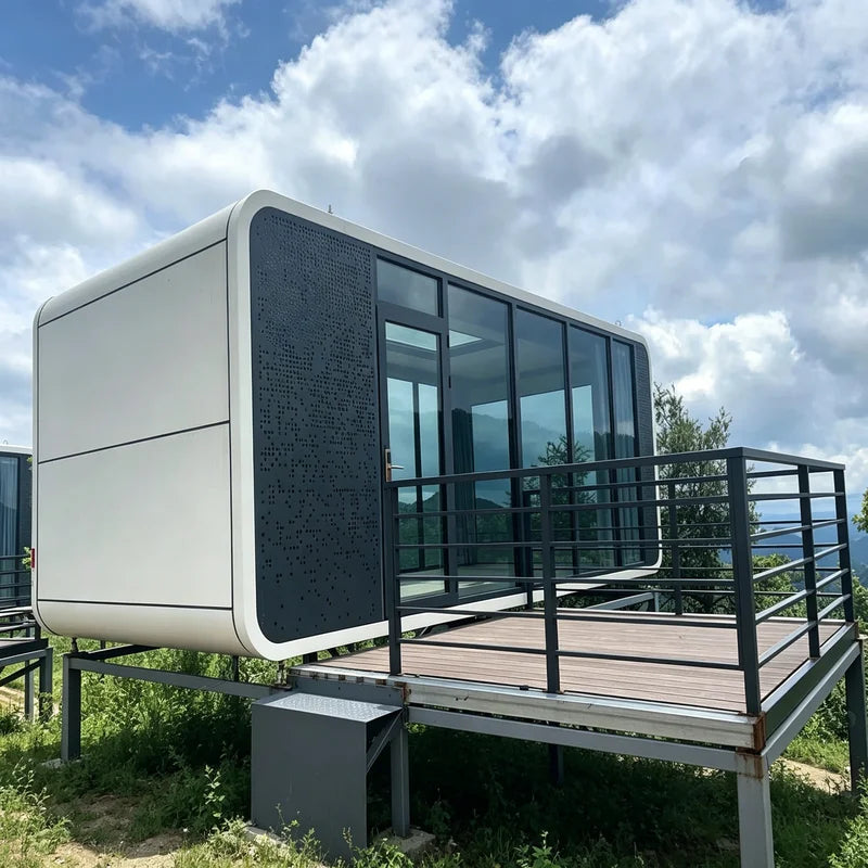 Mini Homes To Live In Luxury Prefabricated House Stackable Foldable Container House Site Foldable Home