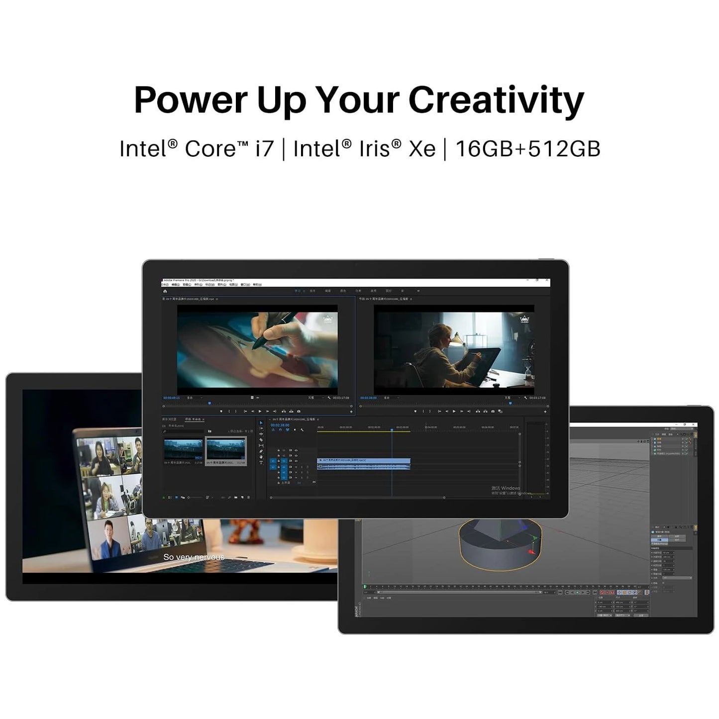 Kamvas Studio 16 Huion Tablet 15.8 Inch Pen Computer 2.5K Finger Touch Screen Windows 11 Profession Drawing Tablet  512G SSD