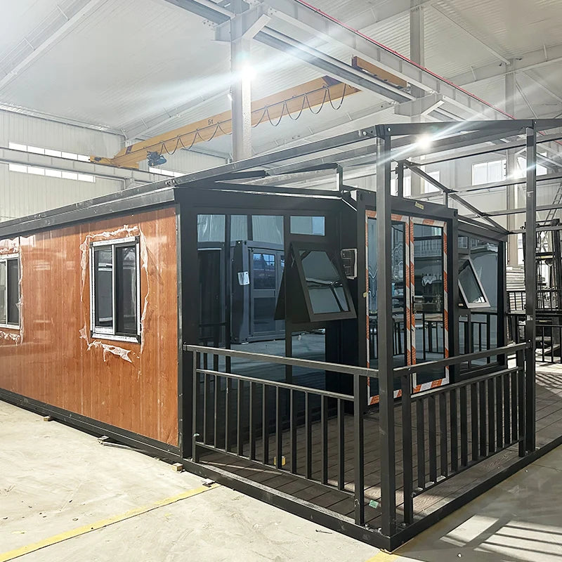 Customized Folding Container House 20ft 40ft Prefab Home Mobile Portable Building for Hotel Office Dormitory Temporary Shelter