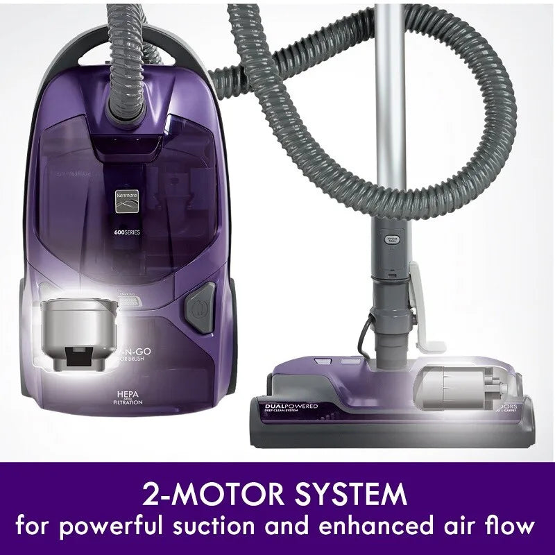 600 Series Bagged Canister Vacuum Cleaner HEPA Pet Friendly 2L Capacity