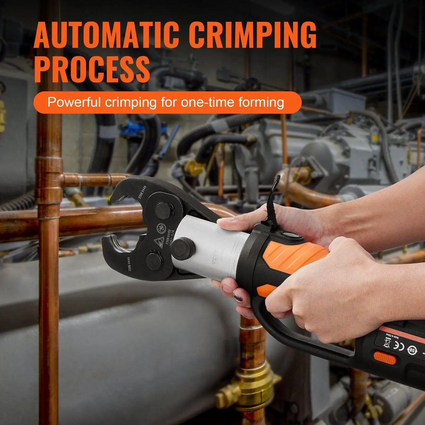 18V 4.0AH Pro Press Tool for 1/2"-2" Copper Tubing, 32KN Hydraulic Force with Fast Charger & Case