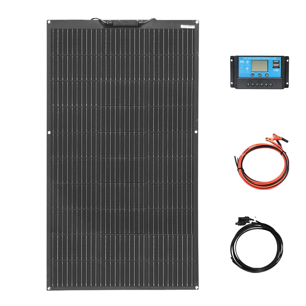 WUZECK Flexible rechargeable solar panel battery 100W 1pcs ~10 pcs High Efficiency Cell (100W, 200W, 300W ,400W,500W 1000W)