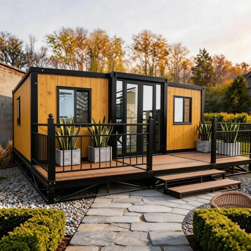 Directly Factory Sale Expandable Container House 2 3 4 Bedroom Prefabricated House Portable Mobile Tiny Home Steel Garden Rooms