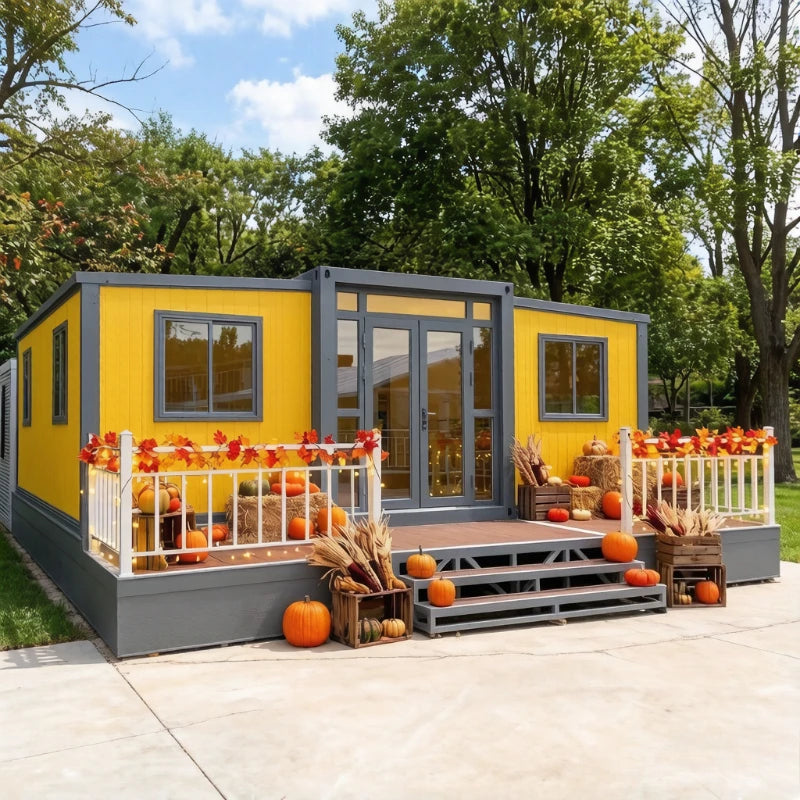 Directly Factory Sale Expandable Container House 2 3 4 Bedroom Prefabricated House Portable Mobile Tiny Home Steel Garden Rooms
