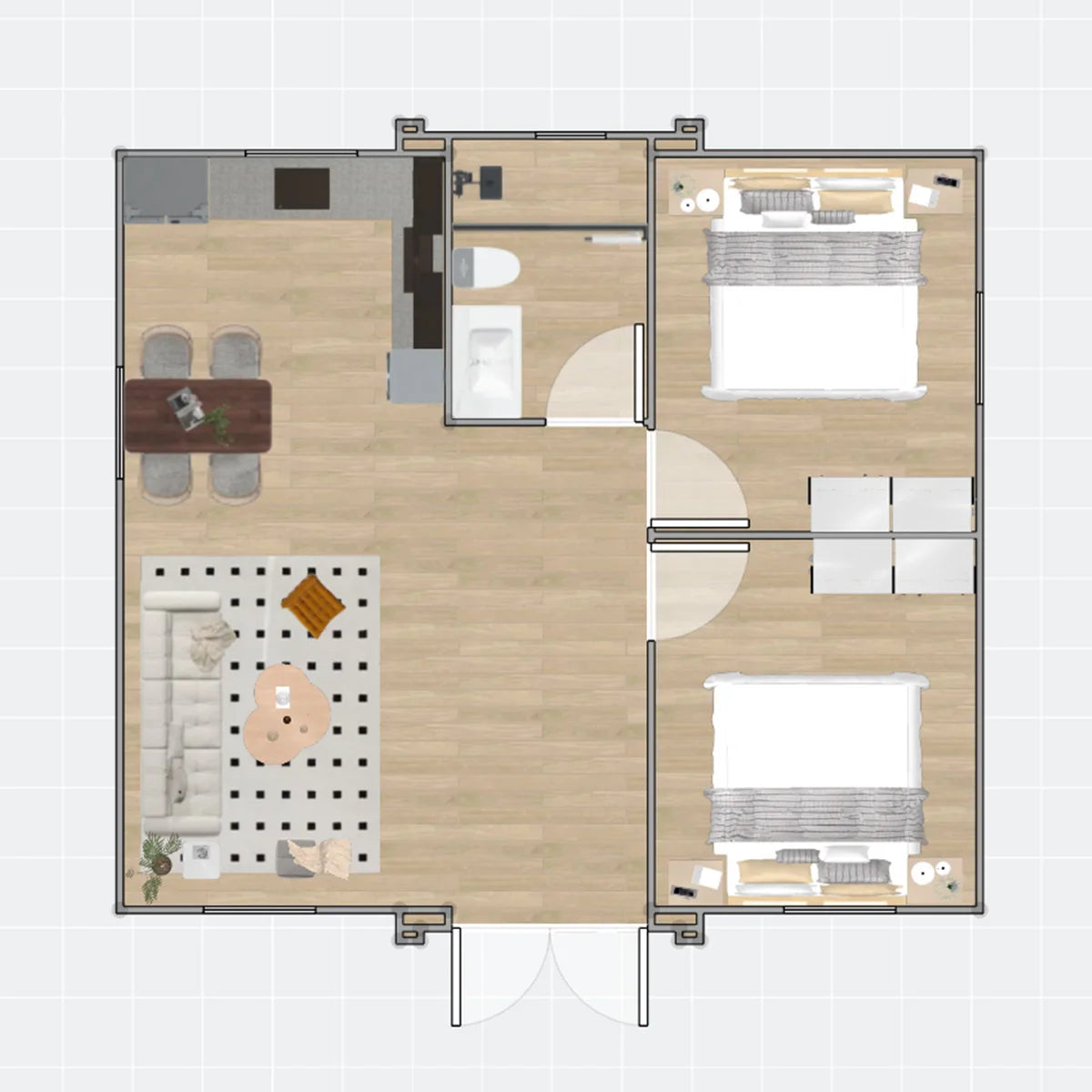 Fully Furnished Luxury Prefabricated House Prefab Houses Tiny House Tiny Home Prefabricated Buildings Casas Prefabricadas