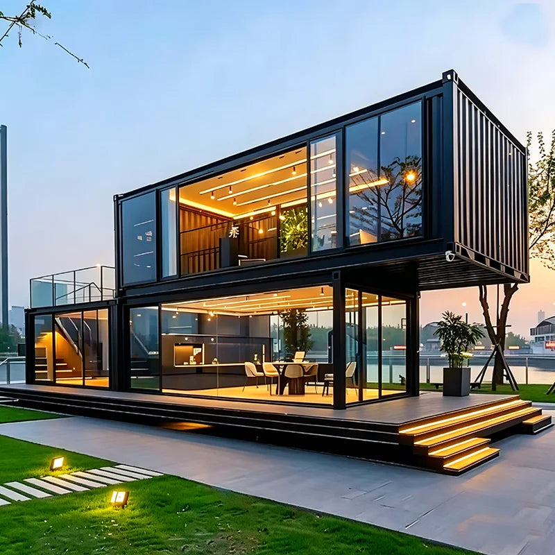 Customized Folding Container House 20ft 40ft Prefab Home Mobile Portable Building for Hotel Office Dormitory Temporary Shelter