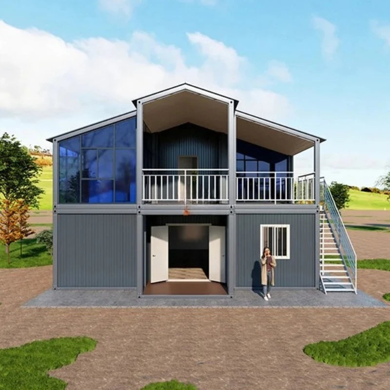 Custom 40ft Prefabricated Three-bedroom, Two-bathroom Container House Expandable House Cold-weather Insulated Micro-home