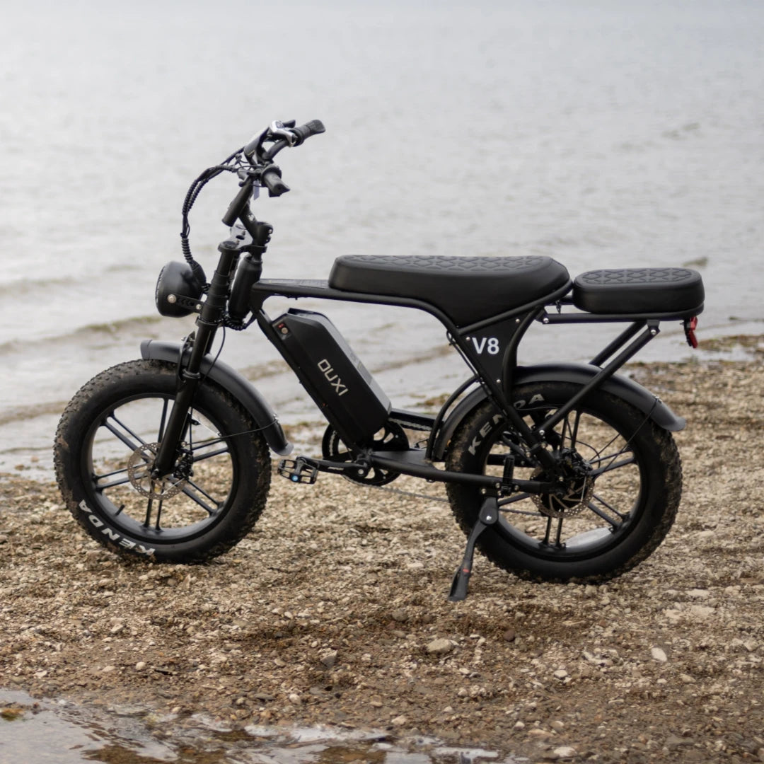 OUXI V8 Adult Electric Bike 20x4" Fat Tire Dirt Ebike with 1000W Motor 48V 15AH Battery All Terrain E-Bike for Off-Road/Commute