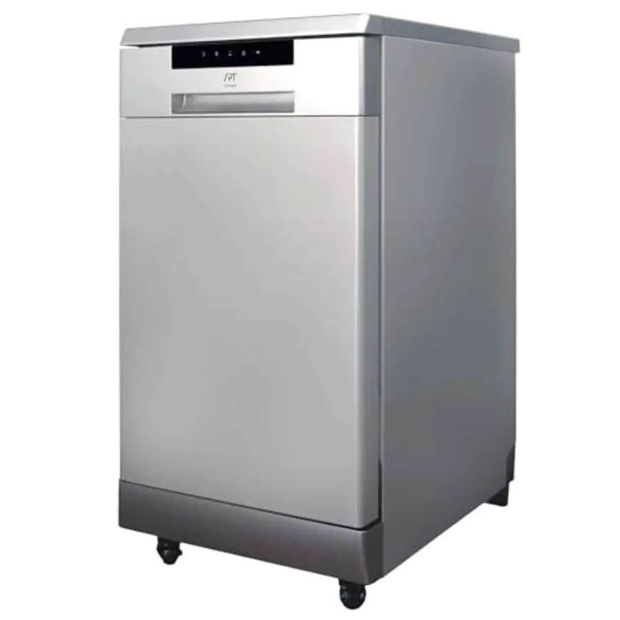 18 Portable Dishwasher with ENERGY STAR Stainless Steel Compact Kitchen Solution for Efficient Cleaning Durable Stainless Steel