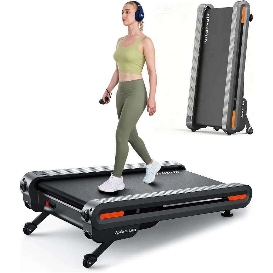 Portable Under Desk Treadmill for Home Office with Auto Incline and Wide Full Deck 3.0HP Brushless Motor for Quiet Operation Su