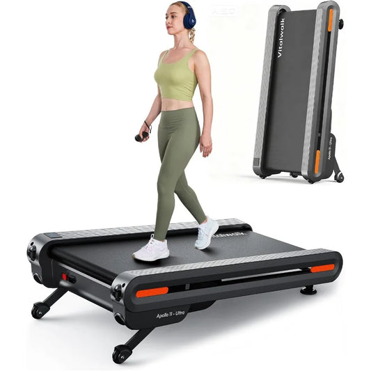 Portable Under Desk Treadmill for Home Office with Auto Incline and Wide Full Deck 3.0HP Brushless Motor for Quiet Operation Su