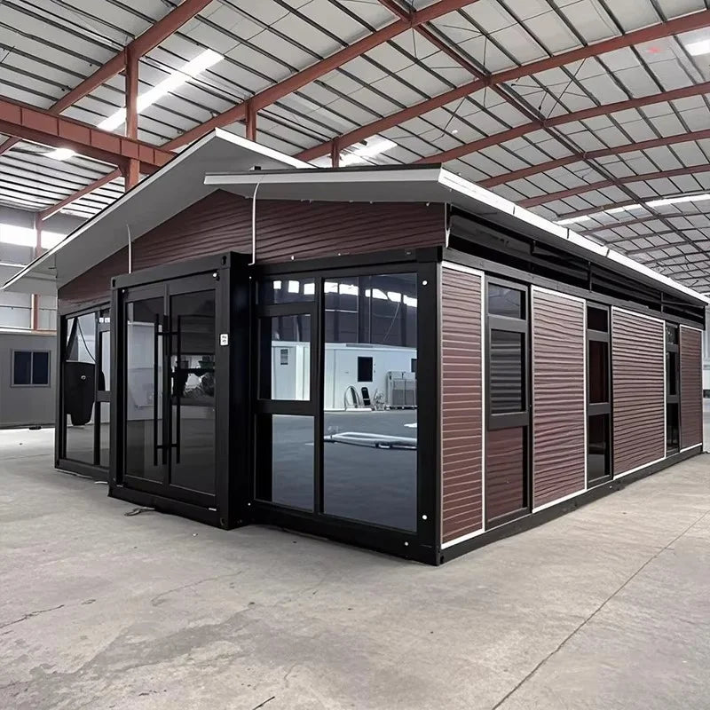 Customized Modern Tiny House Mobile Cabin On Wheels Convenient Trailer House Design For Bedroom Living Room Steel Structure