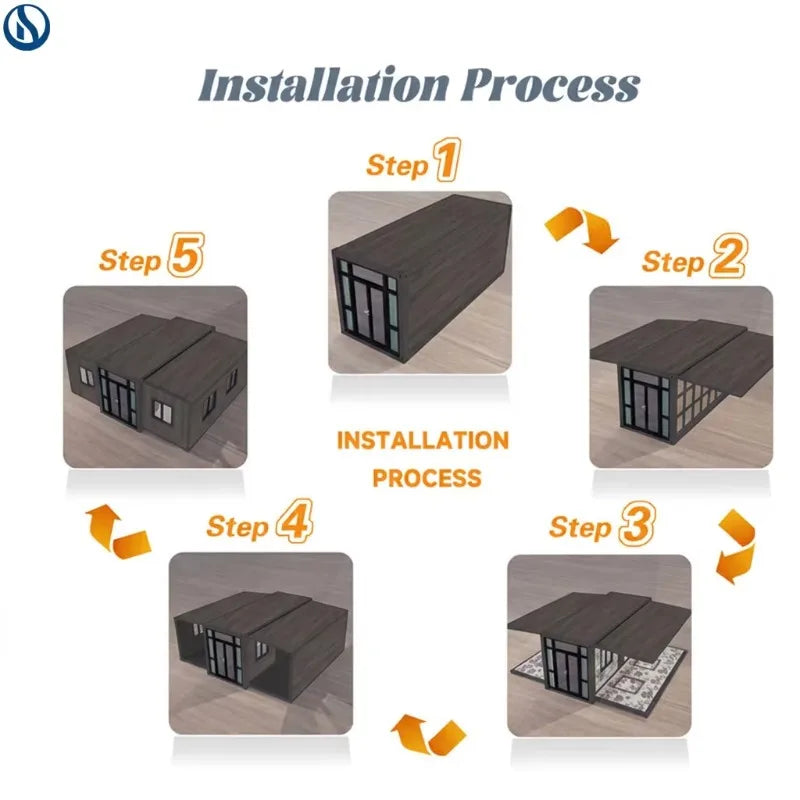 Hot Sale Ready Made Prefabricated Living Expandable Container House with Kitchen Prefab Shipping Portable Home Casa Portable