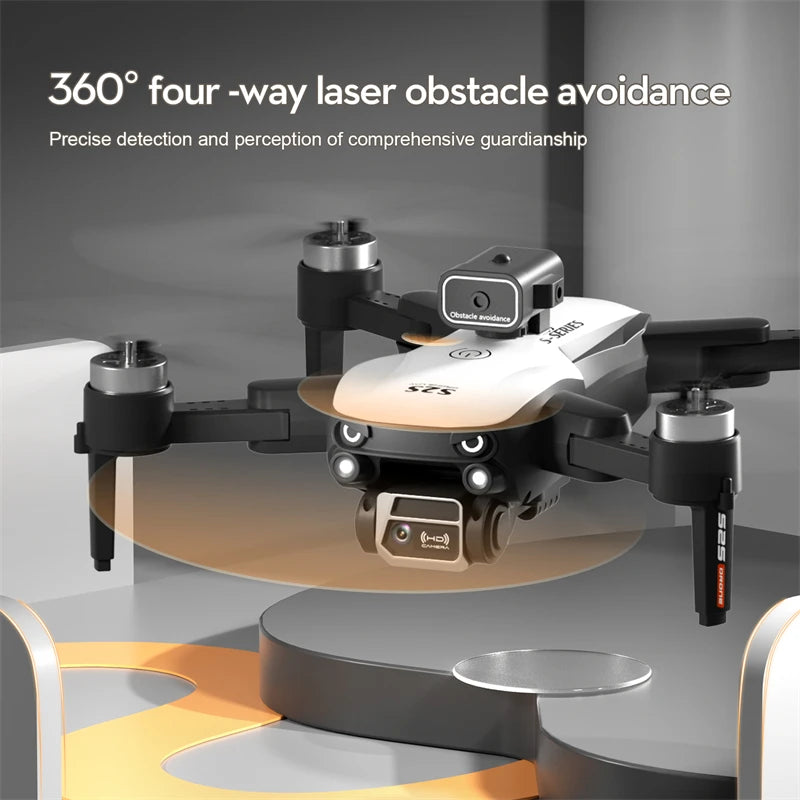 Obstacle Avoidance Brushless Aerial Photography Drone 6K HD Camera Foldable RC UAV 4K WIFI Kid Gift Quadcopter Toys Helicopter