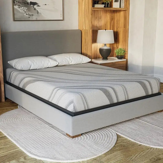 Ultra Cooling Gel Memory Foam Mattress, 8" Firm Feel, King Size, Greenguard Gold Certified, Made in the USA, White Label Ready