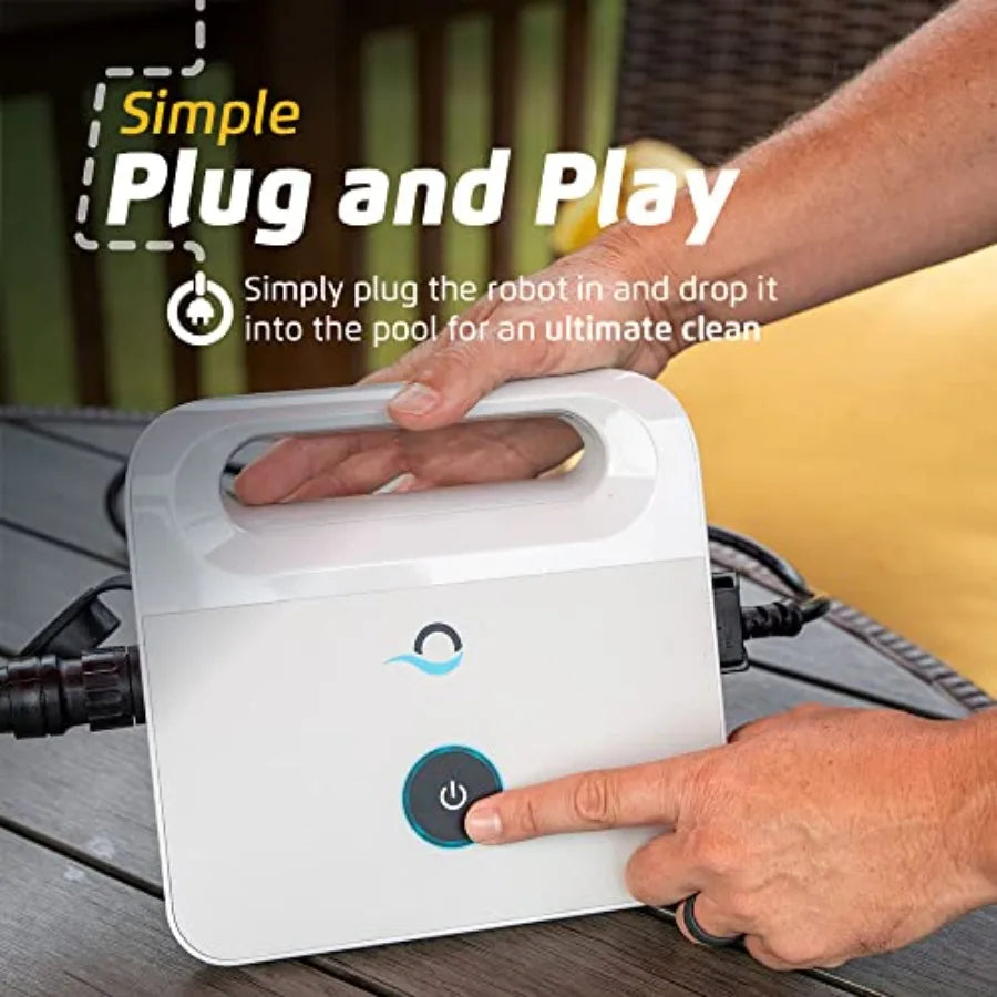 Nautilus CC Automatic Robotic Pool Vacuum Cleaner Wall Climbing Scrubber Brush Top Load Filter Access Ideal for Above In-Ground