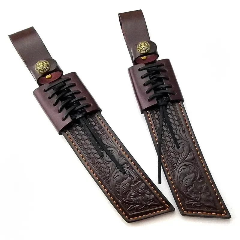 Hunting  Sheath Fixed Blade  Sheath Leather Knife Sheaths Knife Holster Leather Knife Sheath Brown