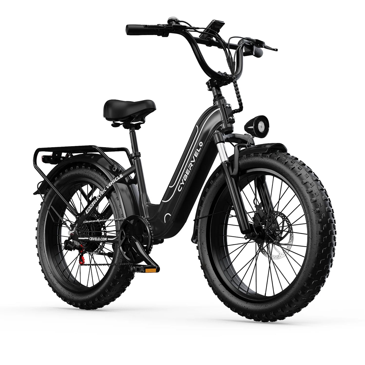 26” 1000W Peak Step-Thru E-Bike, 48V 25AH Removable Built-in Battery, 7-Speed Shift Electric bike City Commuter Adult EK7&EK10