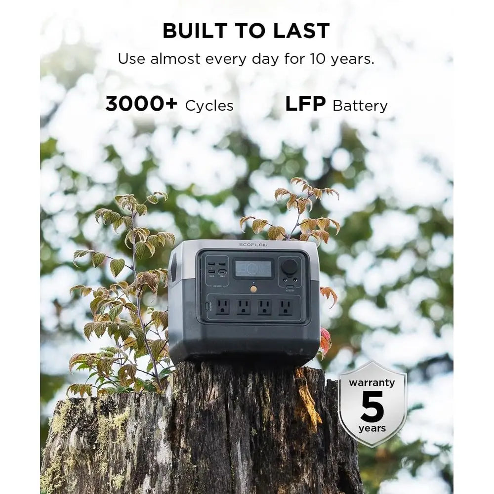 r Generator RIVER 2 Pro 768Wh LiePO4 Battery with 220W r Panel, 4x800W AC Outlets (1600W Surge), Portable Power Station or Home