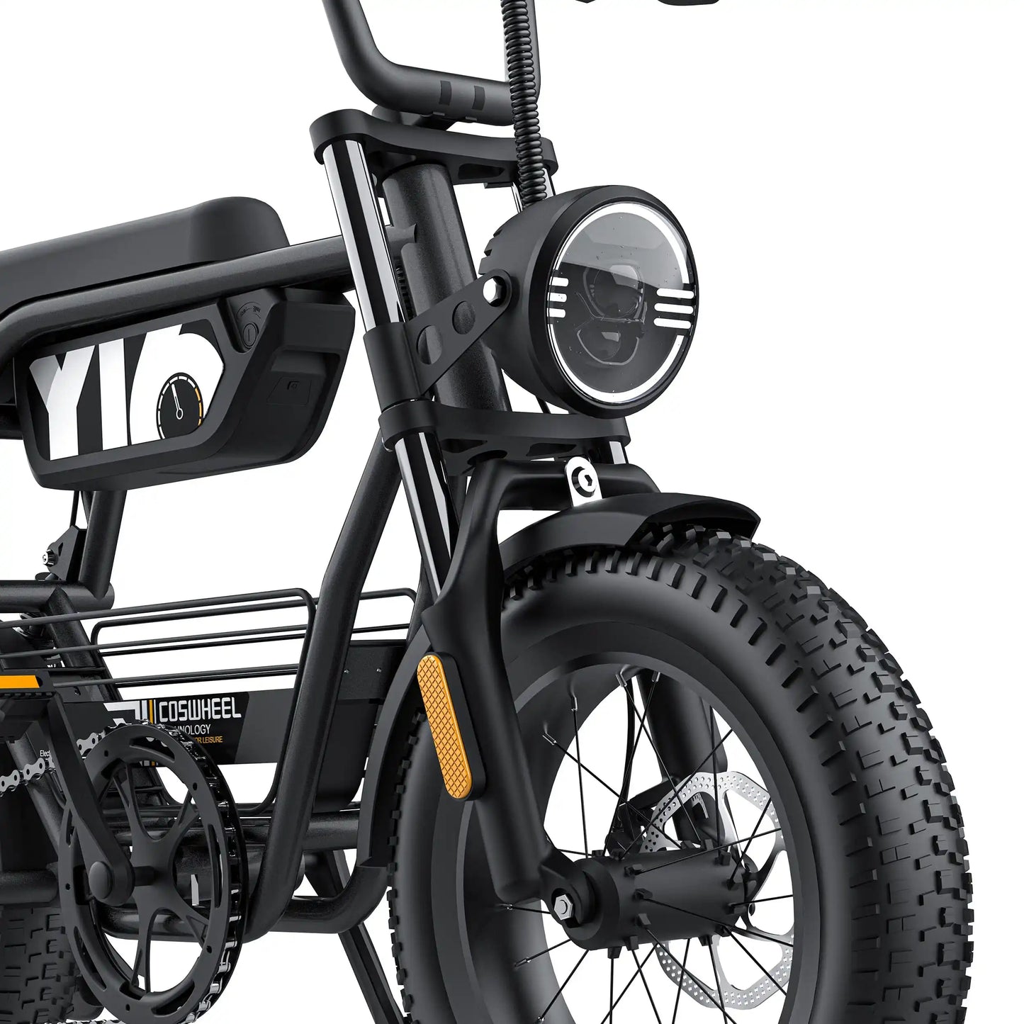 Coswheel Y16 adult E-bike 1000W 48V15Ah battery commute Electric Bike,16-inch Fat Tire E-Mountain bike