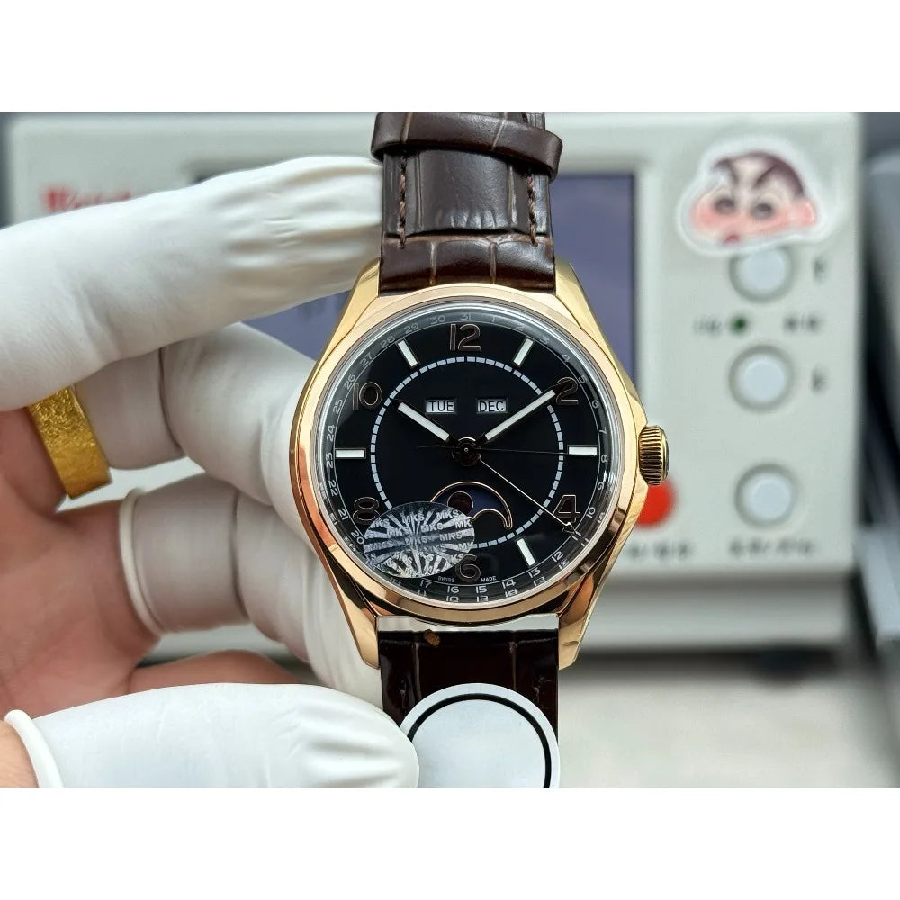 2026 New Top Brand Reissue Watch with Versatile Case and Moon Phase Design for Men