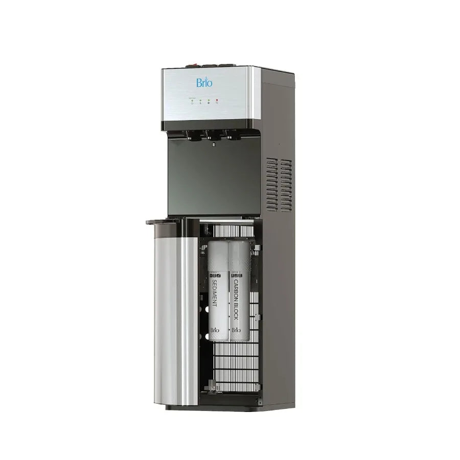 520 UV Self-Cleaning Bottleless Water Cooler Dispenser UL Certified with 2 Stage Filtration Reduces PFAS Microplastics 3 Temp H