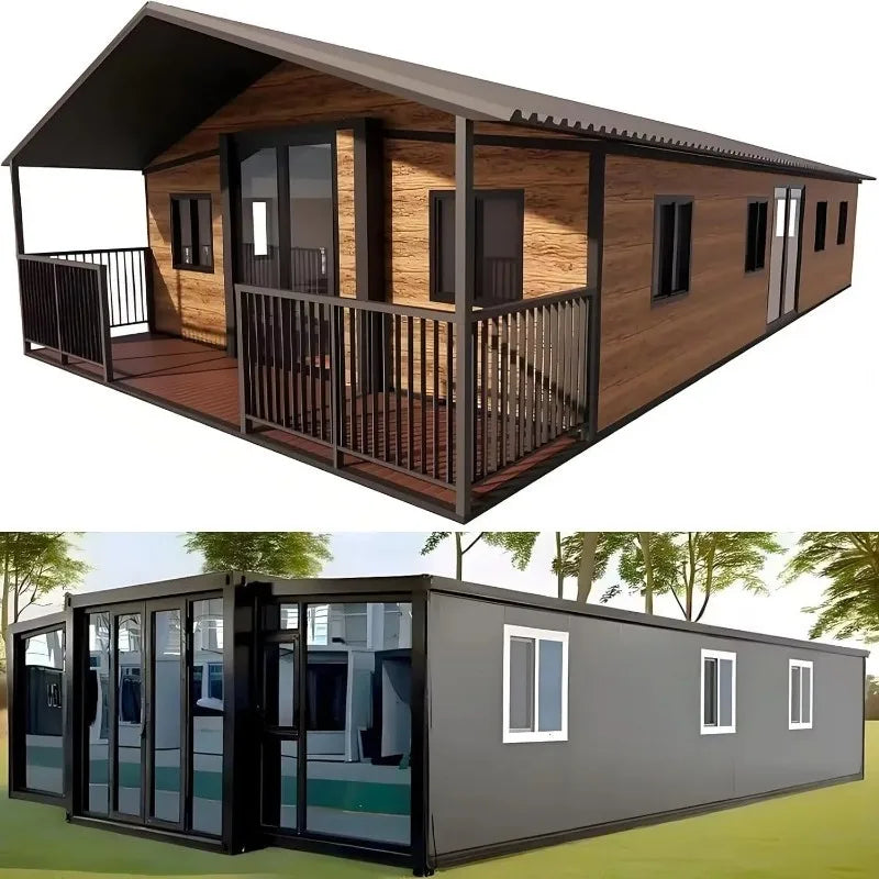 Customized Foldable Prefabricated House 20Ft Expandable Container House Prefab Modular Tiny Homes Pre Flat Pack Tiny House