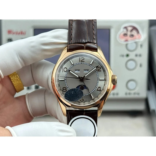 2026 New Top Brand Reissue Watch with Versatile Case and Moon Phase Design for Men
