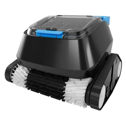 Black Pearl Ultra Robotic Pool Cleaner Battery-Powered Inground Vacuum for Pools Up to 10 Ft Deep Wall Climber 150 Min Runtime