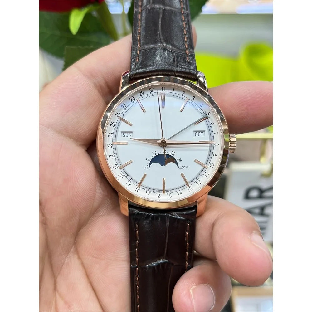 2026 New VC Top Brand Reissue Watch with Versatile Case and Moon Phase Design for Men