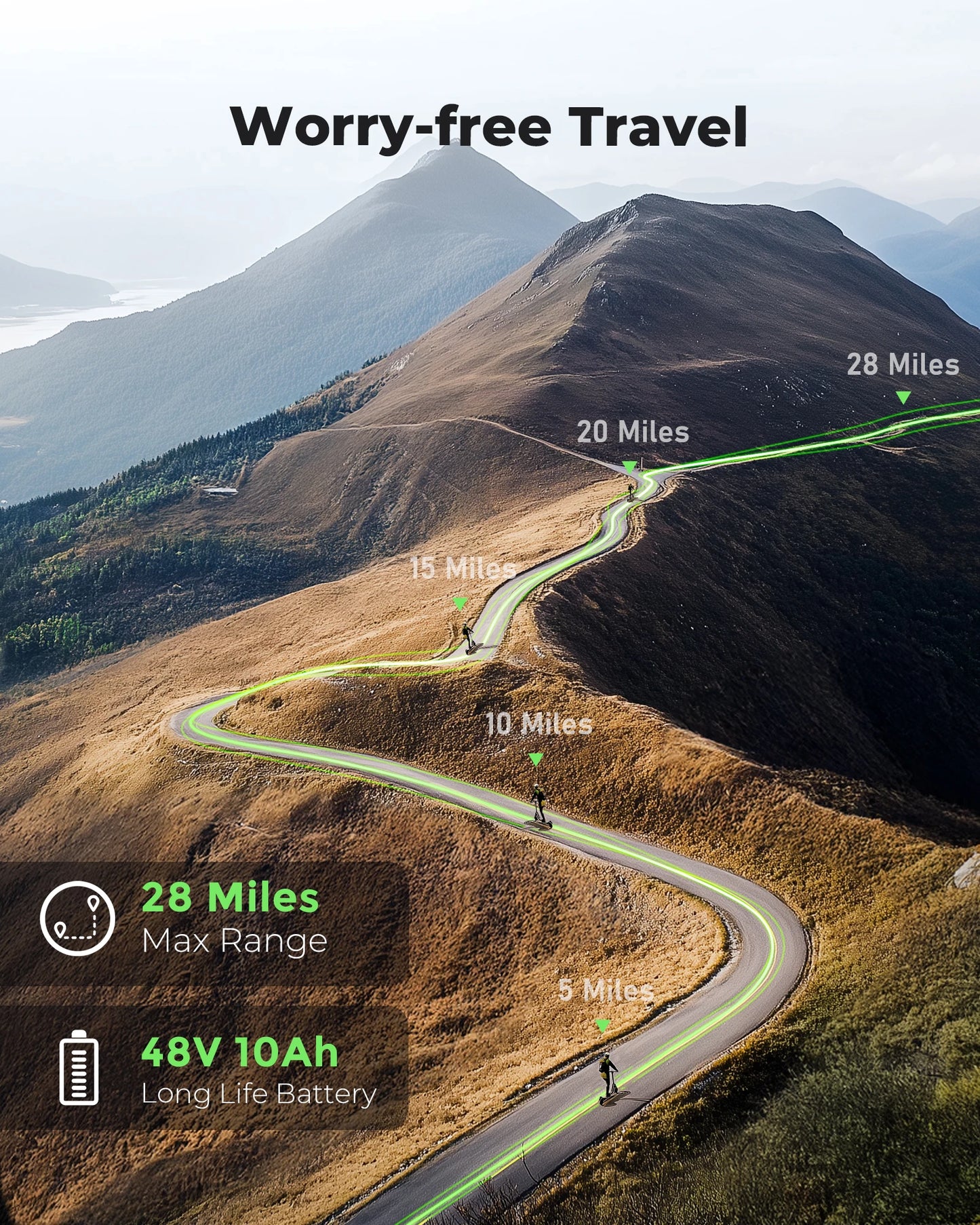 Electric Scooter For Adult Isinwheel 10" With 800W Motor Top Speed 28Mph E-Scooter APP Connection 10AH Range 28Miles Load 330Ibs