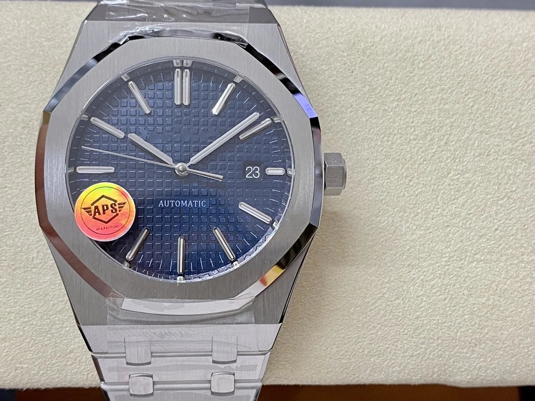 Top-grade Royal Waterproof Mechanical Watch 41mm Sapphire Crystal Stainless Steel APS Factory 3120 Power Reserve Pointer