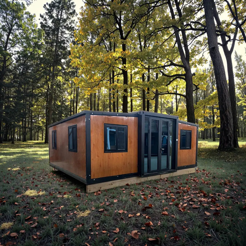 Factory Custom Made Foldable Container House Easy Transportation Large Size Container All Weather Aluminium Alloy Mobile Office