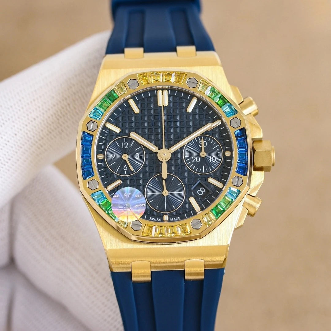 A+ Top Brand Reissue Watch with Versatile Case and Moon Phase Design for Men