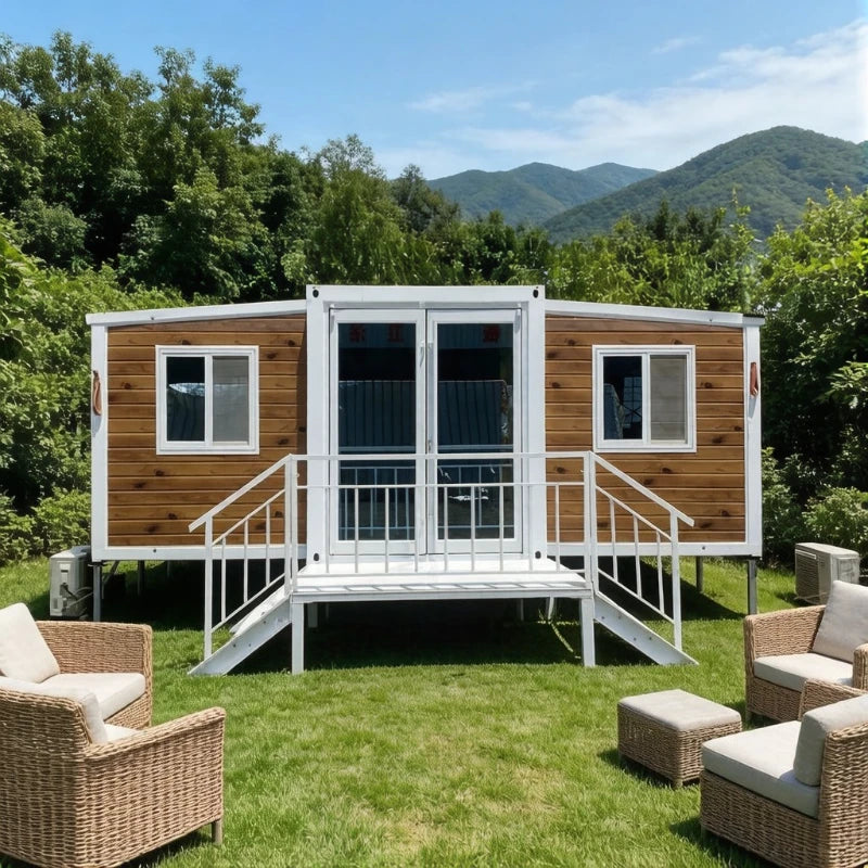 Luxury Tiny Home Expandable Container Houses Garden Greenhouses Mobile Portable House Modern Steel Structure Frame Folding Room
