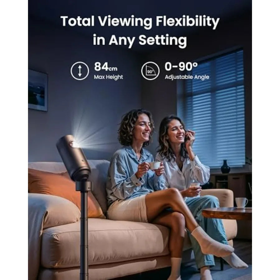 Nebula Capsule 3 Renewed With Nebula Capsule Battery Tripod for Portable Outdoor Projection Long-Lasting Battery Life Compact D