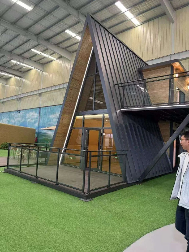 Customized Prefab Modular Cabin Solar Energy Compatible Insulated Soundproof Interior Anti Seismic Foldable Tiny Villa