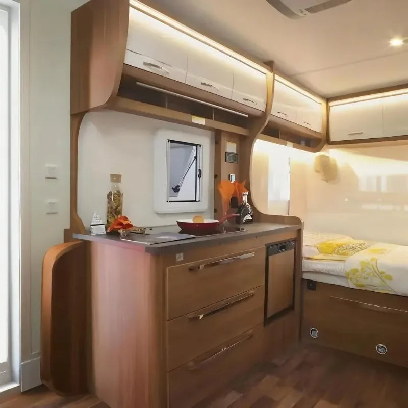 Customized Modern Tiny House Mobile Cabin On Wheels Convenient Trailer House Design For Bedroom Living Room Steel Structure
