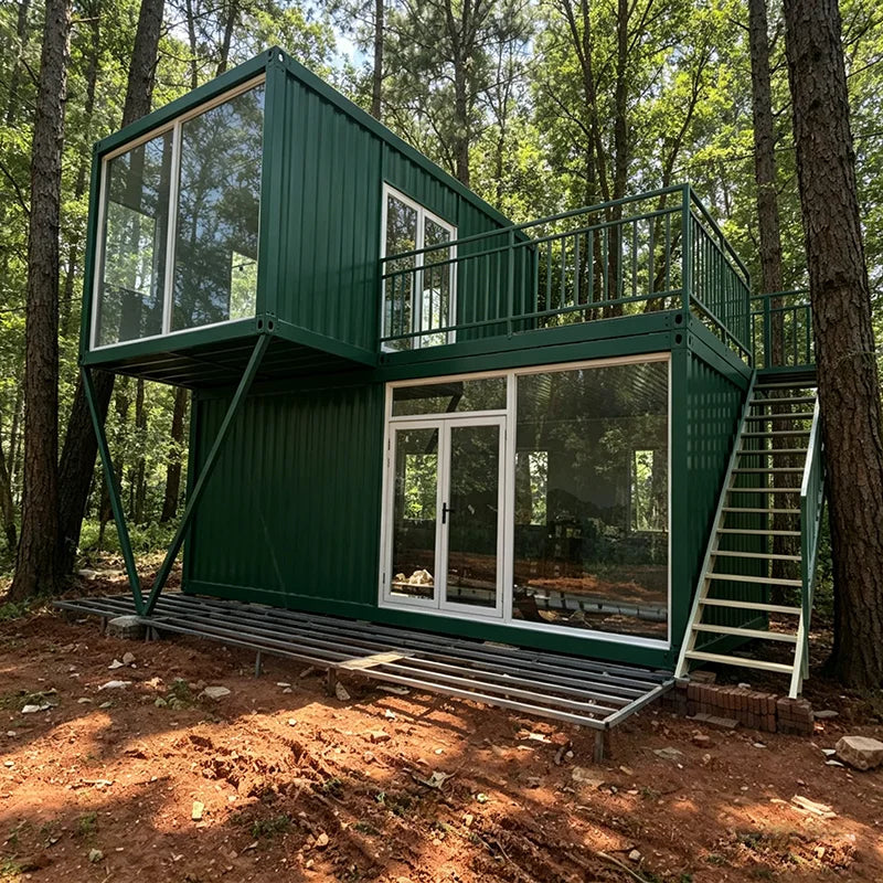Customized Folding Container House 20ft 40ft Prefab Home Mobile Portable Building for Hotel Office Dormitory Temporary Shelter