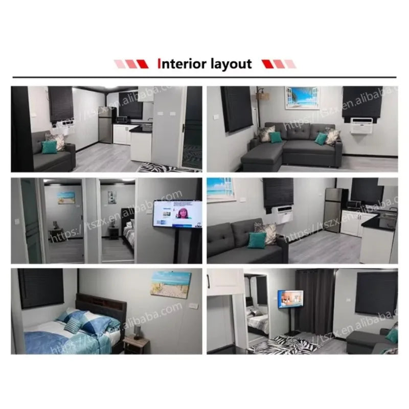 Customized Mobile Tiny House 3 4 Bedroom Folding Prefabricated Container House 20ft 40ft Luxury Expandable Container House