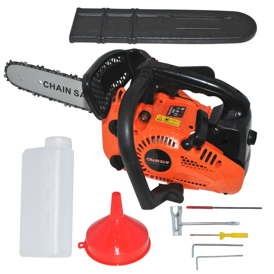 26CC 2-Cycle 12 Inch Petrol Handheld Cordless Chain Saw Top Handle Gas Powered Chainsaw