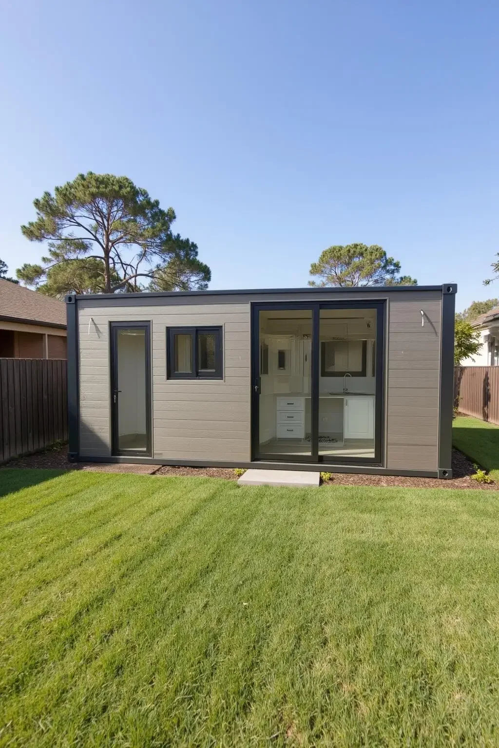 Prefabricated Modular Tiny Home 20ft 40ft Folding Mobile House 2 3 Bedrooms Luxury Expandable Container House Supermarket Modern