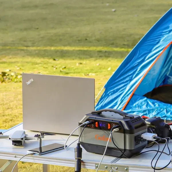 GOFORT 330W Portable Power Station; 299Wh Solar Generator Backup Power Compatible with 100W 18V