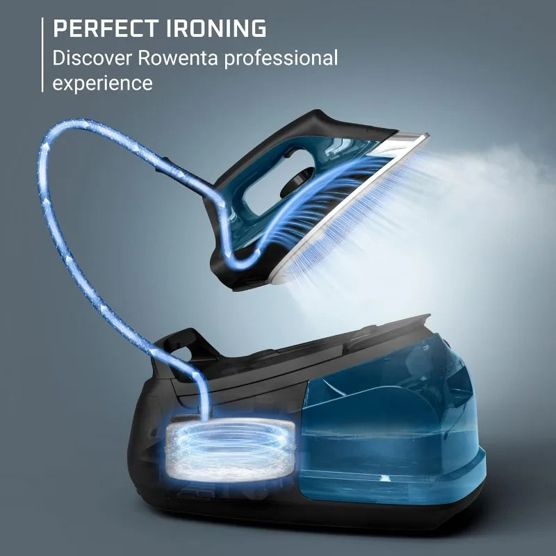 Stainless Steel Soleplate Professional Steam Station for Clothes, 1.1L Removable Tank, Fast Heat Up, 1800 Watts,