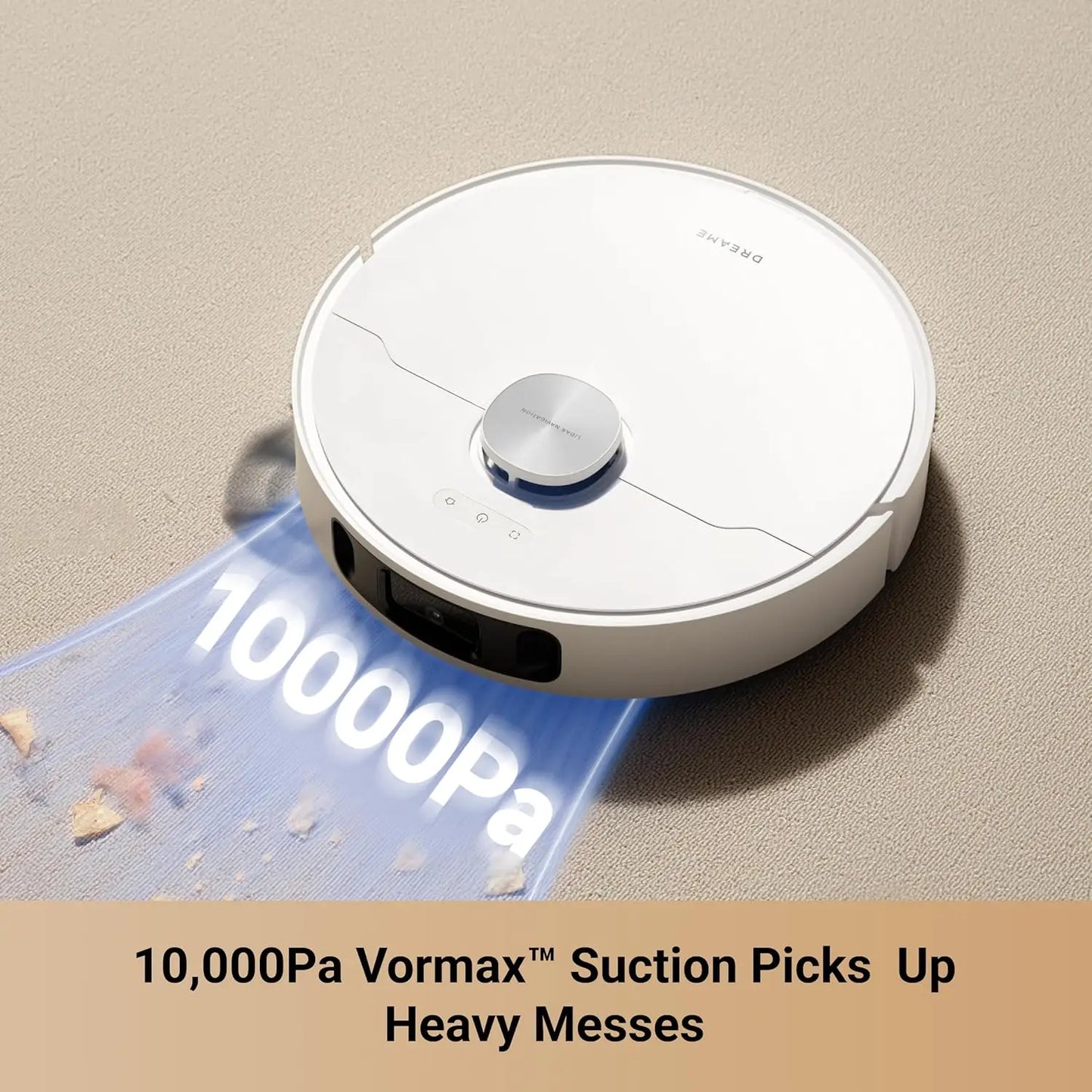 Ultra Robot Vacuum and Mop with 10,000Pa Suction, All-in-One Base, Auto-Empty for 75 Days, Smart Navigation
