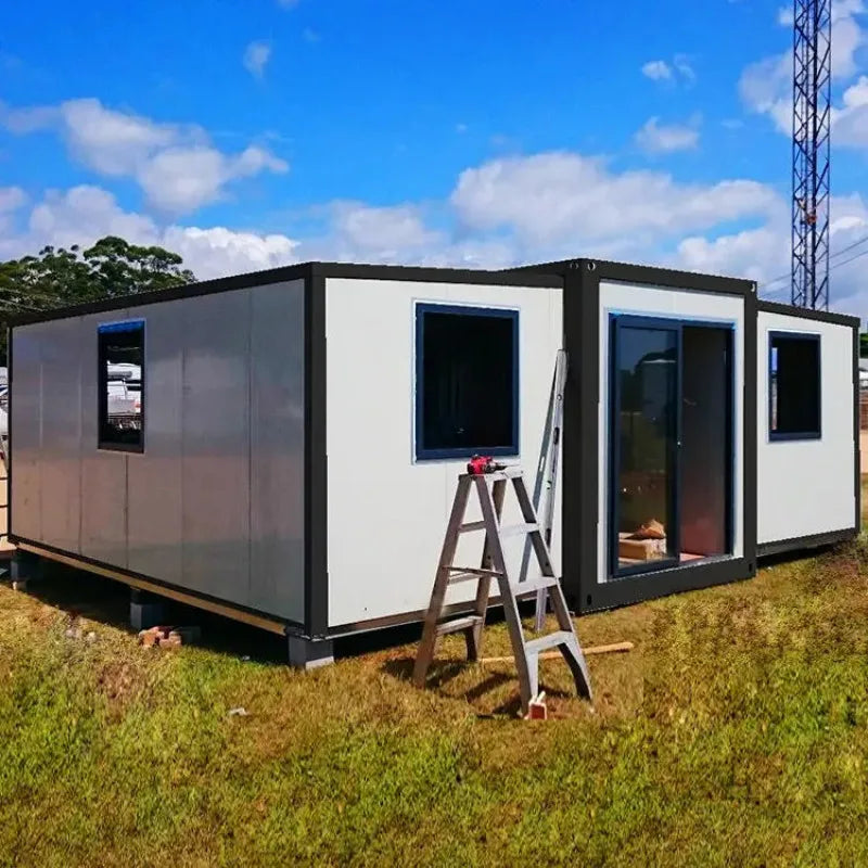 2 3 Bedroom Prefabricated Expandable Container House Prefabricated Steel Frame House Cabins 20ft 40ft Mobile Container Home