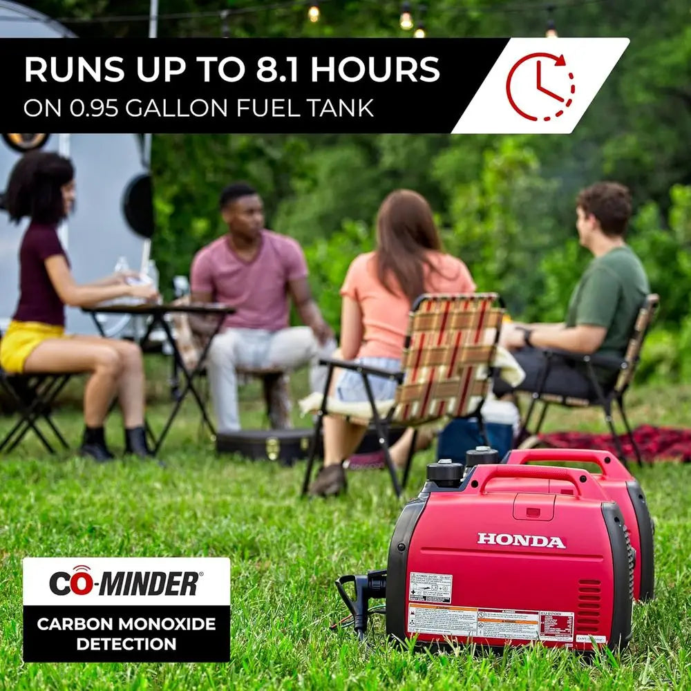 EU2200i 2200 Watt Inverter Generator, Super Quiet 120V Gas Powered Portable Generator or Camping or Home Backup Power Supply, Up