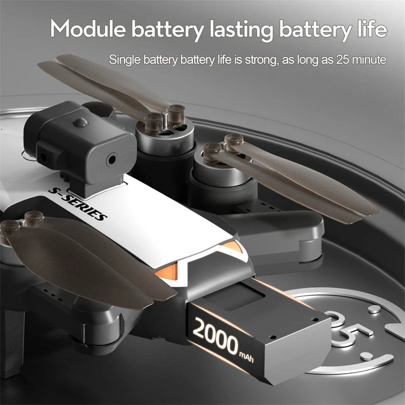 Obstacle Avoidance Brushless Aerial Photography Drone 6K HD Camera Foldable RC UAV 4K WIFI Kid Gift Quadcopter Toys Helicopter