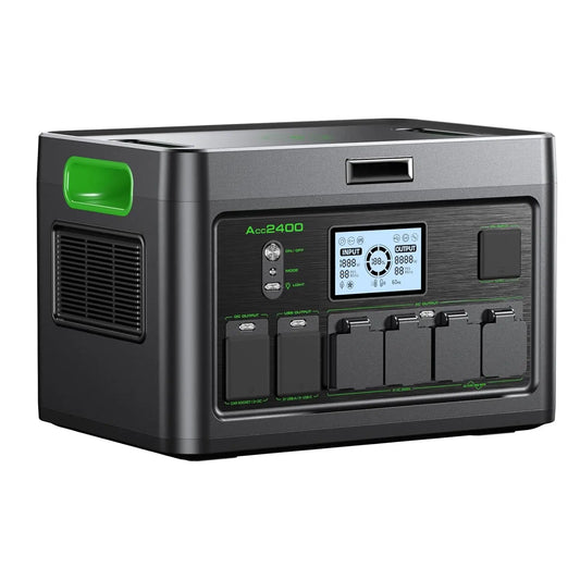 Solar Generator 2400W Portable Power Station, 1843Wh UPS Home Battery Backup, LiFePO4 Battery Supply with 12, Customized